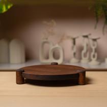 Ahşap Yuvarlak Sunumluk