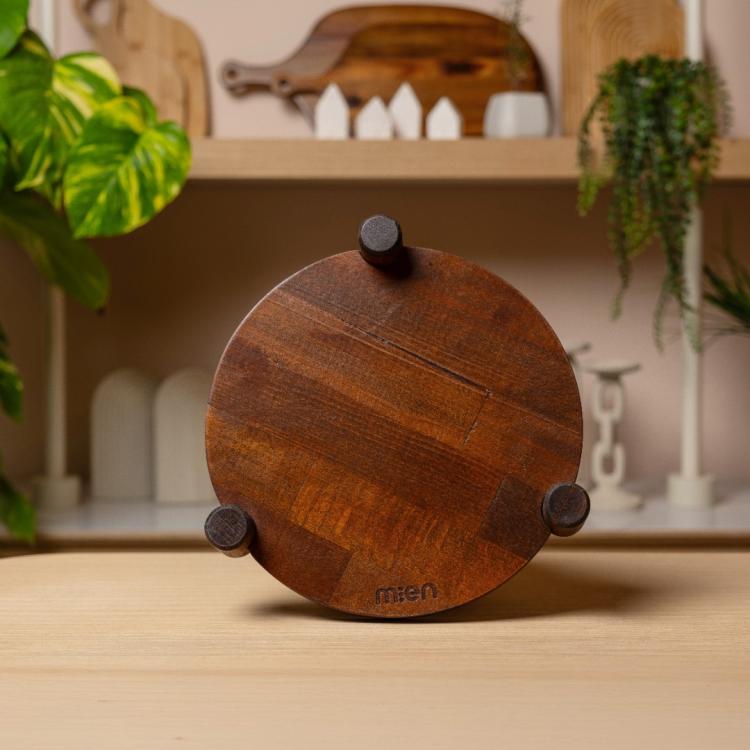 Ahşap Yuvarlak Sunumluk