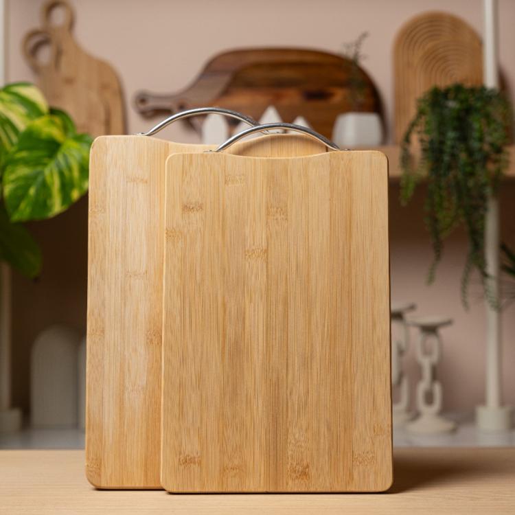 Bambu Kulplu Kesme Tahtası Küçük Boy