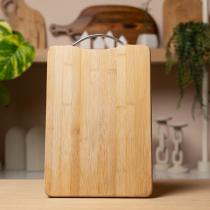 Bambu Kulplu Kesme Tahtası Küçük Boy