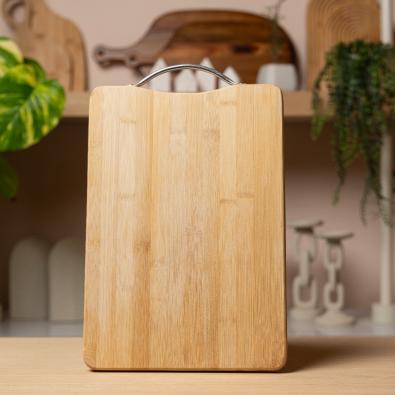 Bambu Kulplu Kesme Tahtası Küçük Boy