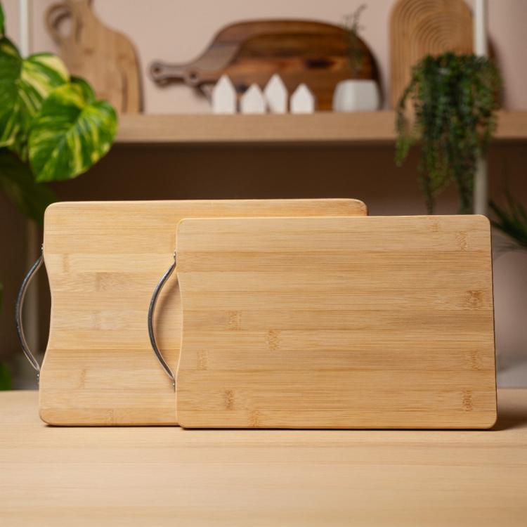 Bambu Kulplu Kesme Tahtası Küçük Boy