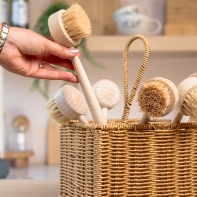 Ahşap Saplı Dekoratif Fırça Büyük