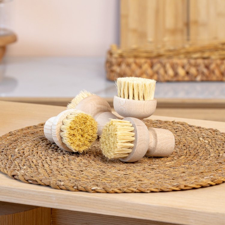 Ahşap Saplı Dekoratif Fırça Küçük