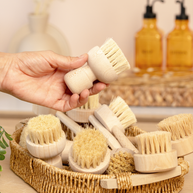 Ahşap Saplı Dekoratif Fırça Küçük