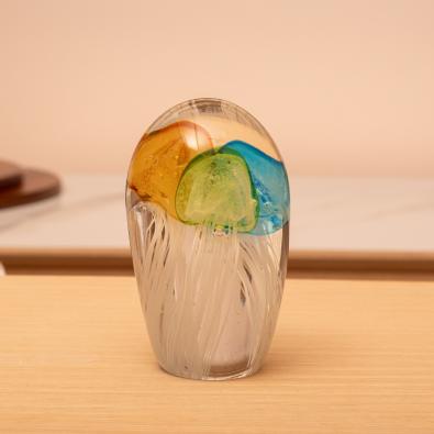 Renkli Denizanası Cam Obje