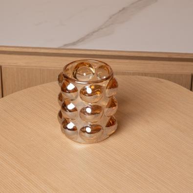 Cam Bubble Dekoratif Bardak/Vazo Turuncu